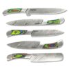 Damascus knife set