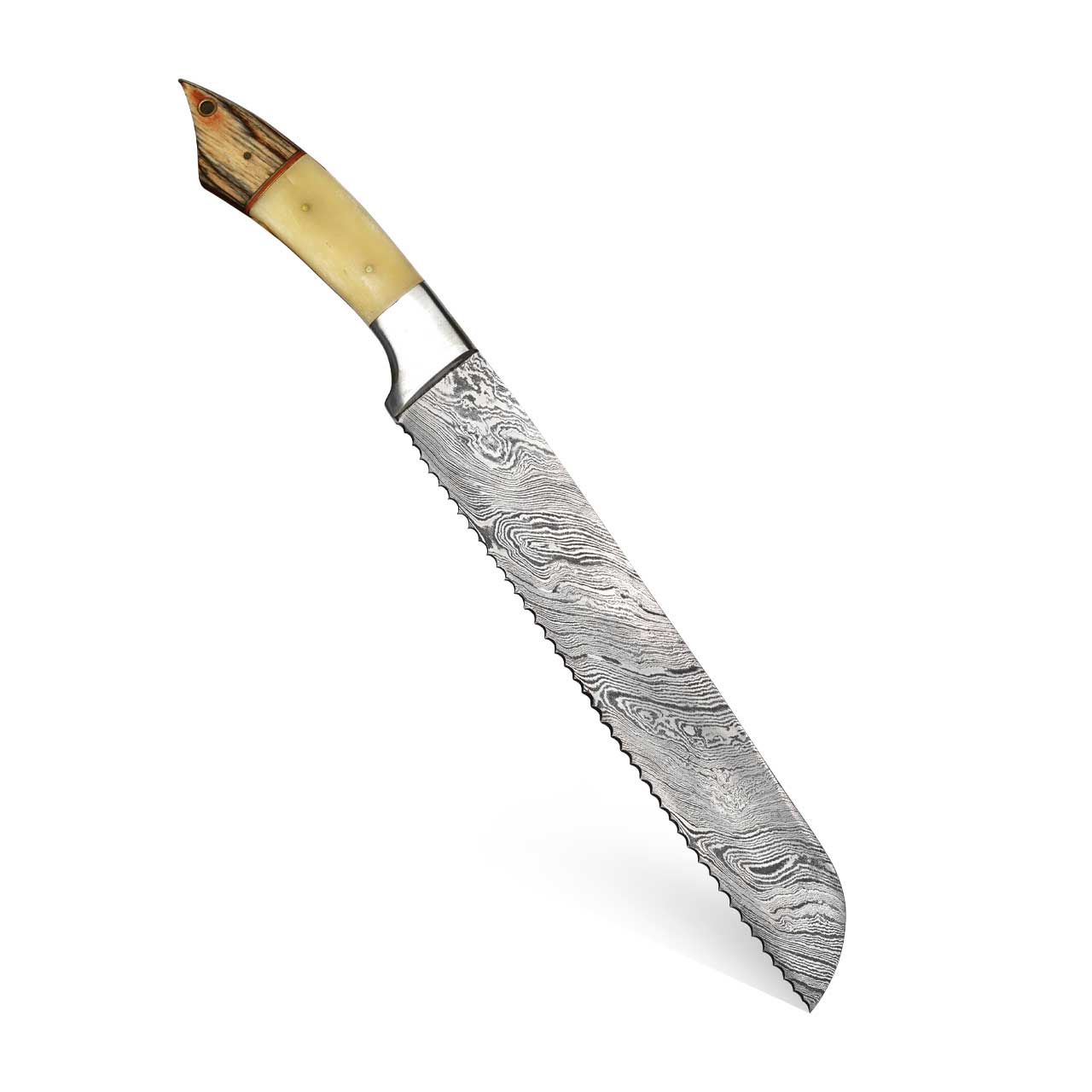 Bread Knife with Camel Bone Handle