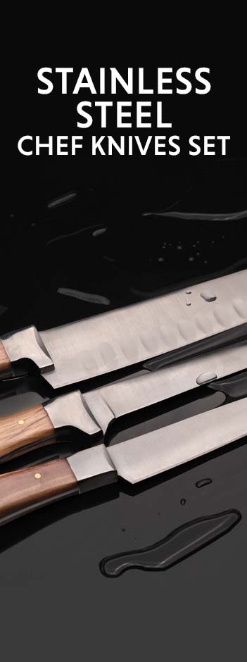 stainless steel knives set